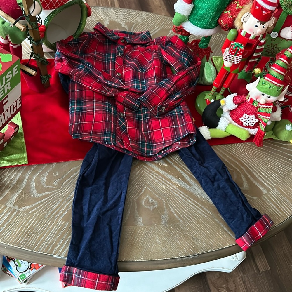 Max Studio Red Plaid Kids Jacket
